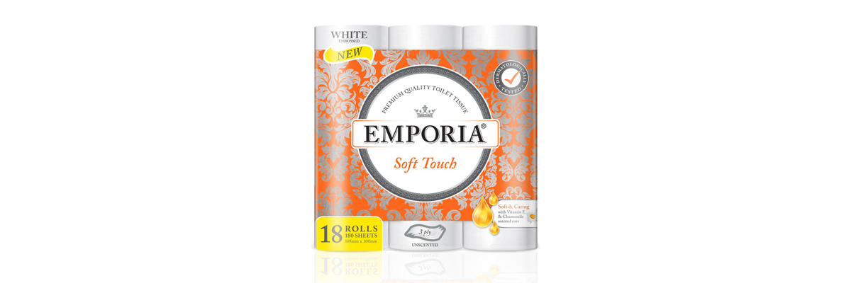 New EMPORIA Soft Touch with Vitamin E and Chamomile scented core